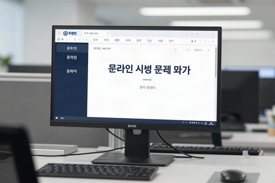온라인 서점 유통 화면