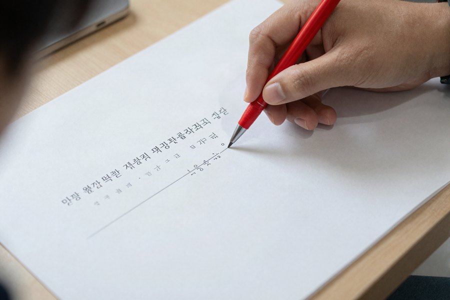 원고 교정 교열 작업